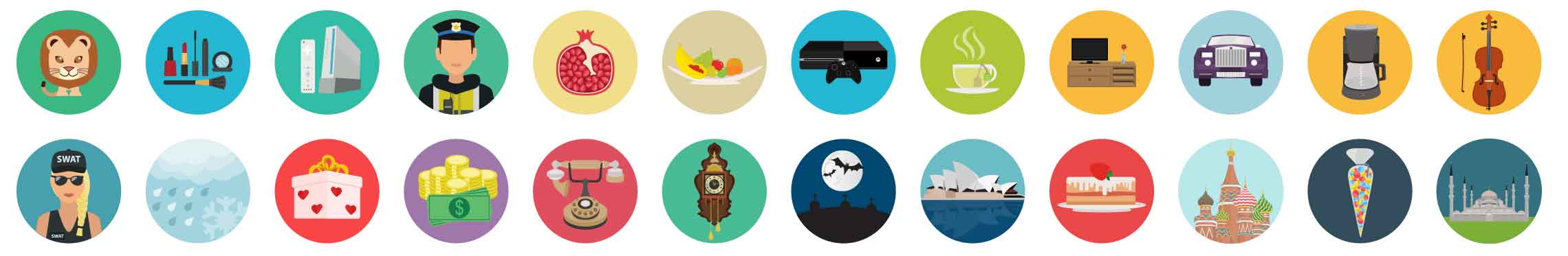 Flat icons pack