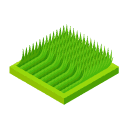 Flattened Grass Isometric Icon