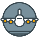 Flight filled outline Icon