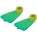 Flippers Isometric Icon