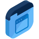 Folder Browser Isometric Icon