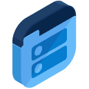 Folder LIsting Isometric Icon