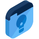 Folder Lightbulb Isometric Icon