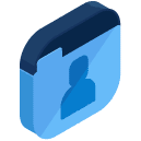 Folder User Isometric Icon