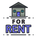 For Rent filled outline Icon
