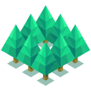Forest Isometric Icon