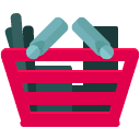 Full Shopping Basket Flat Icon