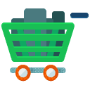 Full Shopping Cart Flat Icon