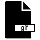 GIF glyph Icon