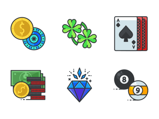 Gambling-Filled-Outline-Icons