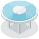 Glass Table Isometric Icon