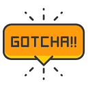 Gotcha Filled Outline Icon