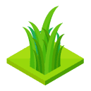 Grass Isometric Icon