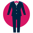 Groom Suit Flat Icon