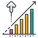 Growth Chart Filled Outline Icon