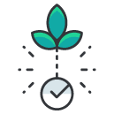 Growth filled outline Icon