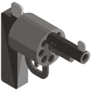 Handgun Isometric Icon