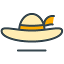 Hat filled outline Icon
