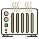 Heater Filled Outline Icon