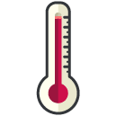 High Temperature Filled Outline Icon