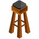 High Wooden Stool Isometric Icon