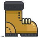 Hiking Boot Filled Outline Icon