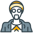 Hipster filled outline Icon