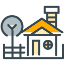 Home Stay filled outline Icon