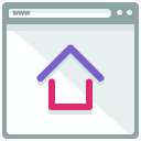 Home Webpage Flat Icon