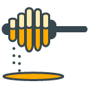 Honey filled outline Icon