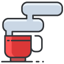 Hot Drink Filled Outline Icon