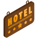 Hotel Isometric Icon