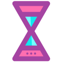 Hourglass Symbol Two Flat Icon