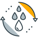 Hydropower filled outline Icon