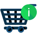 Information Shopping Cart Flat Icon