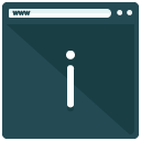Information Webpage Flat Icon