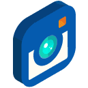 Instagram Isometric Icon