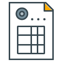 Invoice filled outline Icon