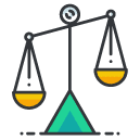 Justice Court Filled Outline Icon