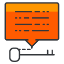 Key Wording Filled Outline Icon