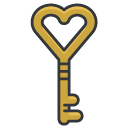Key filled outline Icon