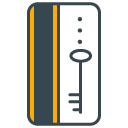 Key filled outline Icon