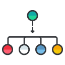 Leader Workflow Filled Outline Icon