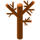 Leafless Tree Isometric Icon