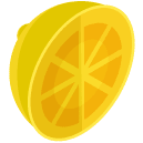 Lemon Isometric Icon