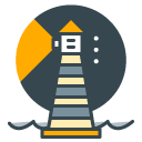 Light House filled outline Icon