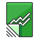 Line Chart Filled Outline Icon