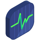Line Chart Isometric Icon