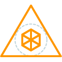 Line Sacred Geometry Triangle Flat Icon