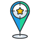 Location Targeting Filled Outline Icon